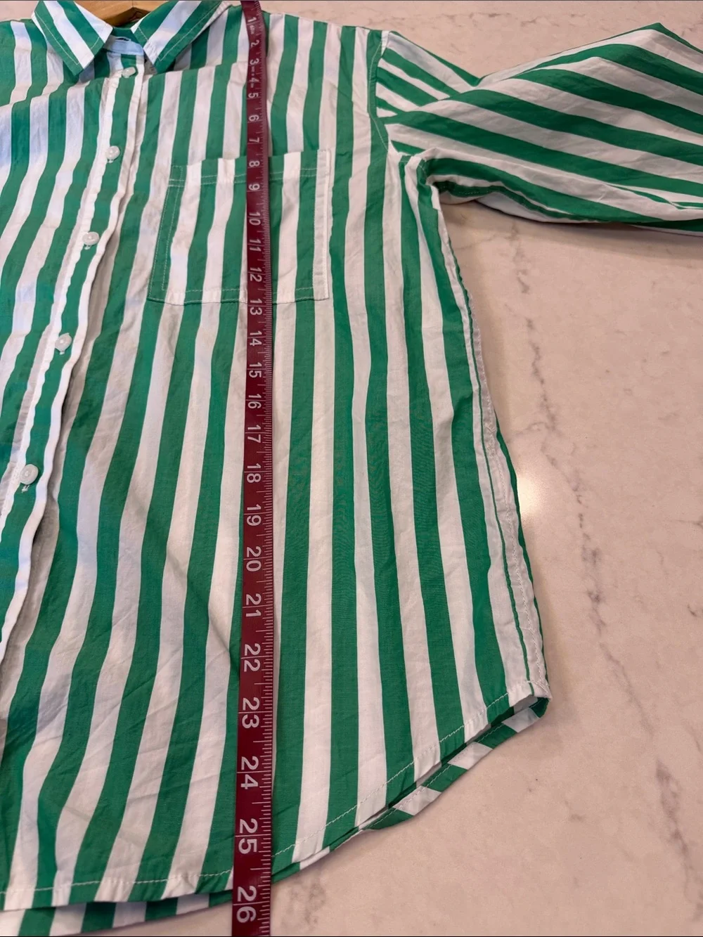 J.Crew Garçon organic cotton poplin shirt in Kelly striped print